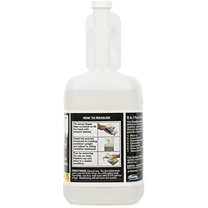 Comstar SUPER HEAT, 8-IN-1 FUEL OIL TREATMENT, CONTROLS WAXING & JELLING, MELTS ICE, LOWERS POUR POINT, DISSOLVES SLUDGE, REDUCES SOOT, BACTERIA, WATER; CLEANS PARTS, MADE IN USA, 1 GALLON (60-145) - Image 3